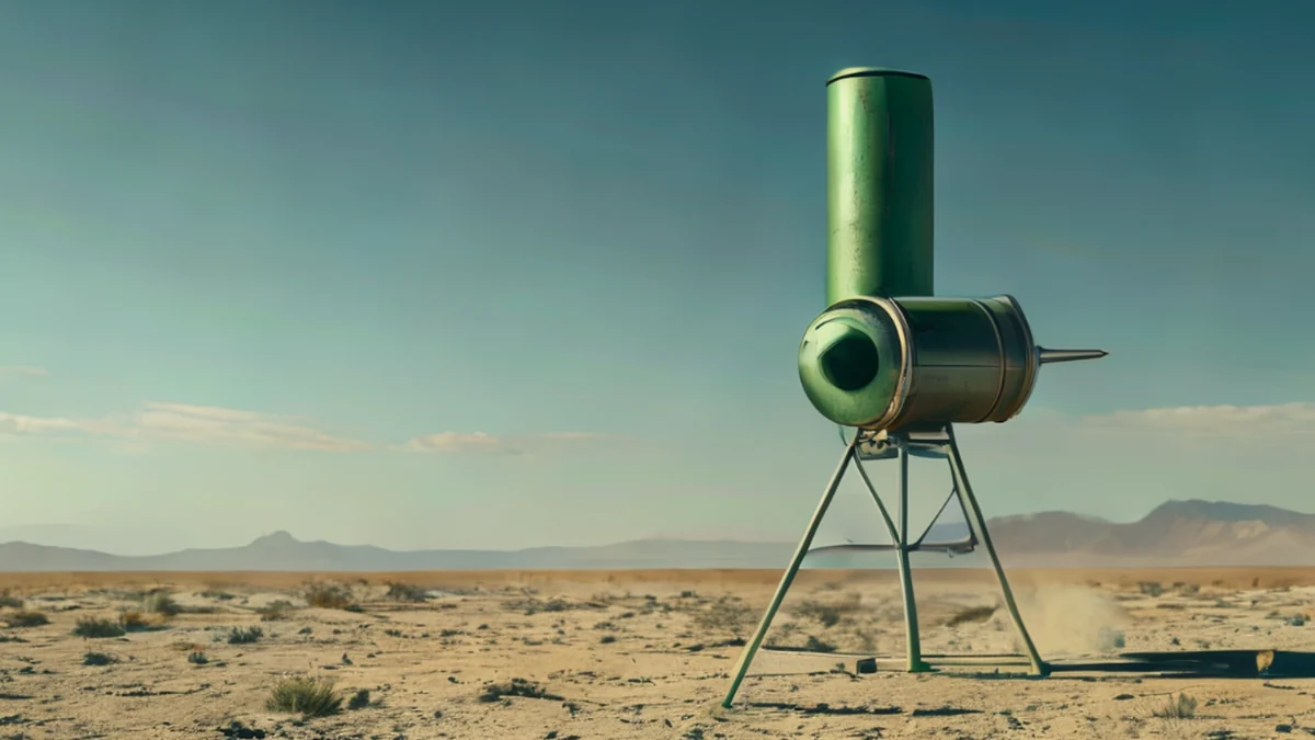 Gegenpanzer-Missilschütze-Röhre, für Gegenpanzer-Zweck entworfen.