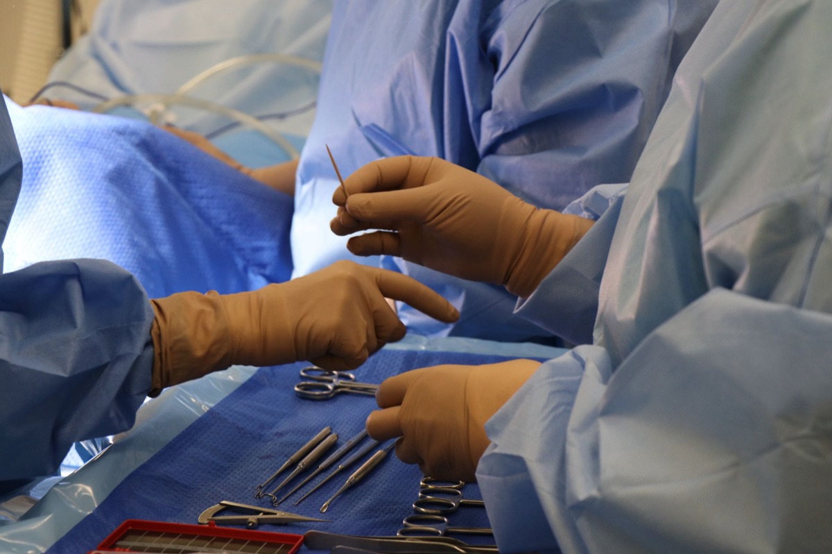 Robotic arm adjusts to precise surgical movements